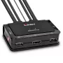 Lindy 2 Port HDMI 4K30, USB 2.0 και Audio καλώδιο KVM Switch, 1920 x 1080 Pixel, μαύρο
