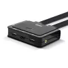Lindy 2 Port HDMI 4K30, USB 2.0 και Audio καλώδιο KVM Switch, 1920 x 1080 Pixel, μαύρο