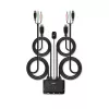 Lindy 2 Port HDMI 4K30, USB 2.0 και Audio καλώδιο KVM Switch, 1920 x 1080 Pixel, μαύρο