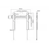 Multibrackets M VESA βάση τοίχου Super λεπτή Fixed 400 MAX