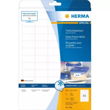 Αυτοκόλλητες ετικέτες εκτυπωτή HERMA ετικέτες κατάψυξης A4 1625 τεμ.