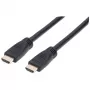 Manhattan 353960 Καλώδιο HDMI High Speed CL3 για εγκατάσταση σε τοίχο με Ethernet, 4K@60Hz, Premium High Speed, αρσενικό σε αρσενικό, 8 m, μαύρο