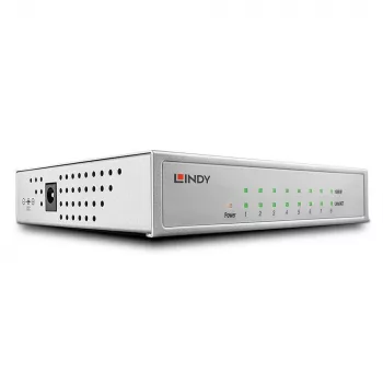 Lindy Διακόπτης δικτύου - Gigabit, Desktop, 8 θύρες, 10/100/1000