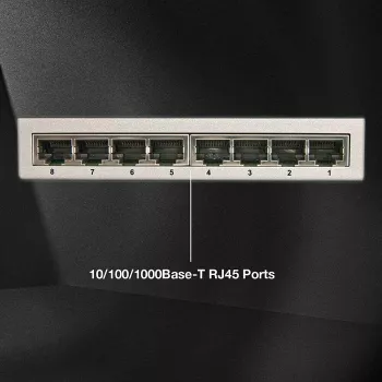 Lindy Διακόπτης δικτύου - Gigabit, Desktop, 8 θύρες, 10/100/1000