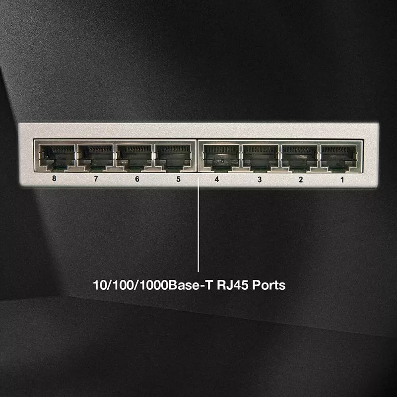 Lindy Διακόπτης δικτύου - Gigabit, Desktop, 8 θύρες, 10/100/1000