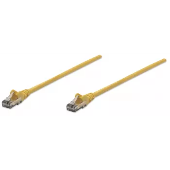 Καλώδιο δικτύου Intellinet Patch, Cat6, 10 m, κίτρινο, CCA, U/UTP, PVC, RJ45, επιχρυσωμένες επαφές, προστασία γλωττίδας, προστασία καλύμματος, εφ' όρου ζωής εγγύηση