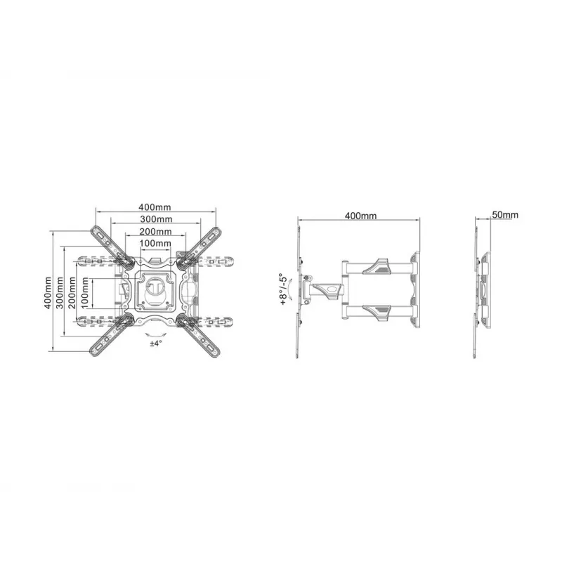 Multibrackets M VESA Flexarm M Full Motion Single 20 kg 32-55 ίντσες