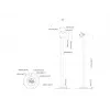 Multibrackets M Pro Series Single Pole Floorbase 10 kg χωρητικότητα 17,8-76,2 cm