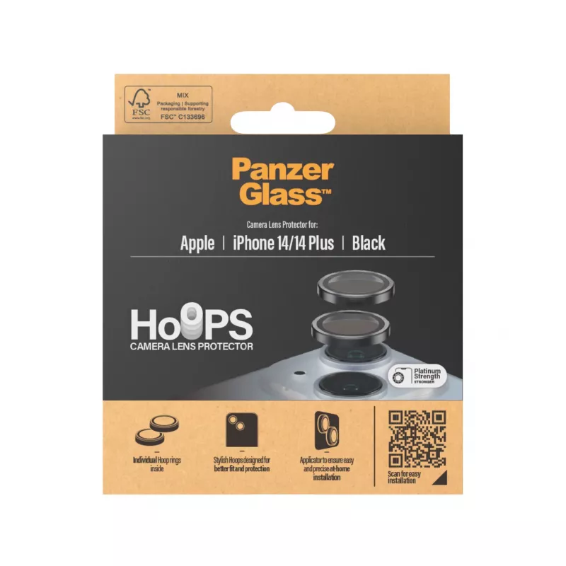 PanzerGlass ® Hoops® προστασία φακού κάμερας μαύρο iPhone 14 | 14 Plus
