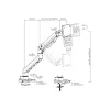 Equip βάση οθόνης γραφείου Heavy-Duty 17 inch-49 inch, μαύρο