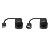 Lindy 60m USB 1.1 Cat.6 Extender Basic, πομποδέκτης δικτύου, 60 m, 12 Mbit/s, Cat5e, Cat6, μαύρο, πλαστικό