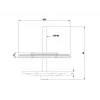 Multibrackets M VESA Deskmount Officeline Grommet Base μαύρο