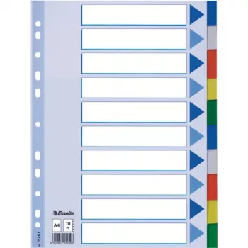 Esselte Διαχωριστικά PP A4 Blankoregister Πολύχρωμο 225x297mm