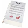 Esselte 23752 θήκη εγγράφων A4 (210 x 297 mm), PP, με κόκκους, 0,07 mm, ανοιχτή στο πάνω μέρος, διάτρηση Euro, διάφανη, 100 τεμ.