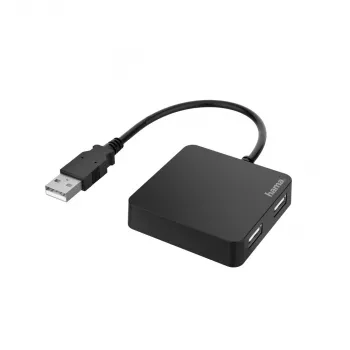 Hama 00200121 Hub διασύνδεσης USB 2.0 480 Mbit/s μαύρο
