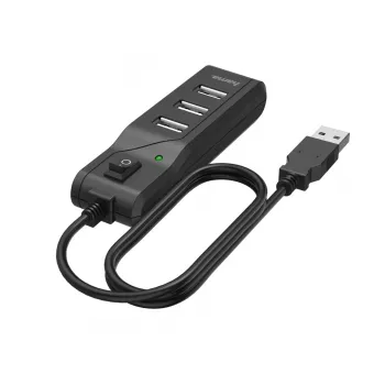 Hama 00200118 Hub διασύνδεσης USB 2.0 480 Mbit/s μαύρο