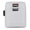 Hama World Travel Pro Light USB Τροφοδοτικό Universal Λευκό