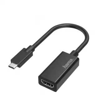 Hama 00200315 Καλώδιο βίντεο-αντάπτορας USB Type-C HDMI Μαύρο