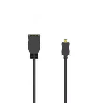 Hama 00205168 Καλώδιο HDMI 0,1 m HDMI Type D (Micro) HDMI Type A (Standard) Μαύρο