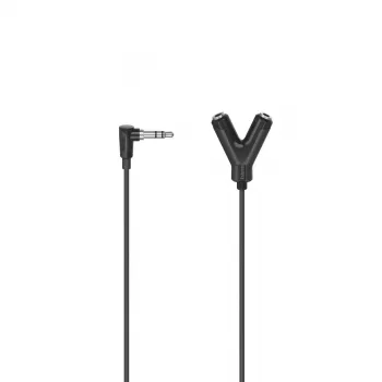 Καλώδιο ήχου Hama 00205190 0,2 m 3,5 mm αρσενικό σε 2 x 3,5 mm θηλυκό Μαύρο