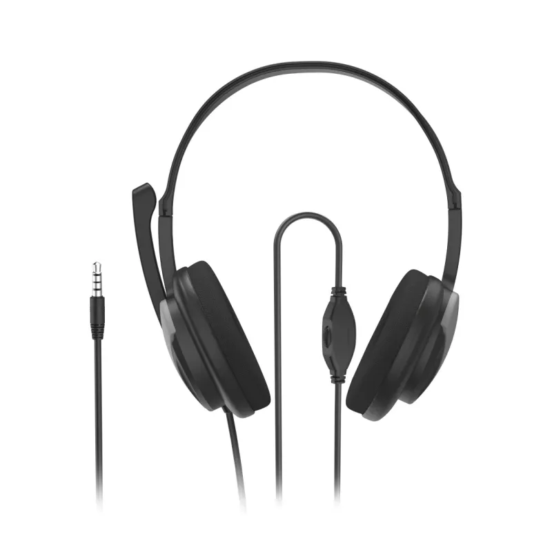 Hama HS-P100 V2 Headset Ενσύρματο Headband Γραφείο/Callcenter Μαύρο, Ασημί