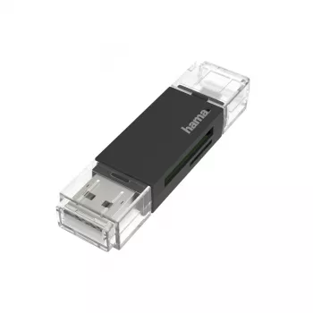 Hama 00200130 Αναγνώστης καρτών USB/Micro-USB μαύρο