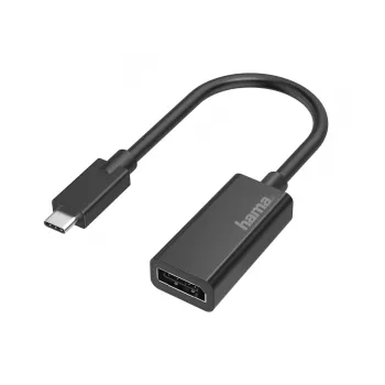Hama 00200314 Προσαρμογέας καλωδίου βίντεο USB Type-C DisplayPort μαύρο