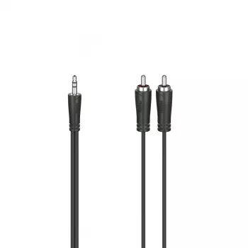 Hama 00205110 Καλώδιο ήχου 1,5 m 3,5 mm 2 x RCA μαύρο
