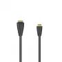 Hama 00205167 προσαρμογέας HDMI High Speed, Mini HDMI (τύπου C) αρσενικό σε HDMI (τύπου A) θηλυκό, 0,1 m, θωρακισμένος, 1080p, μαύρος