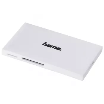 Hama Αναγνώστης πολλαπλών καρτών USB 3.0, SD/microSD/CF/MS, λευκό
