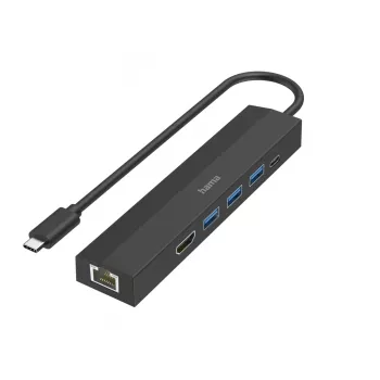 Hama 00200144 hub διασύνδεσης USB 3.2 Gen 1 (3.1 Gen 1) Type-C 5000 Mbit/s μαύρο