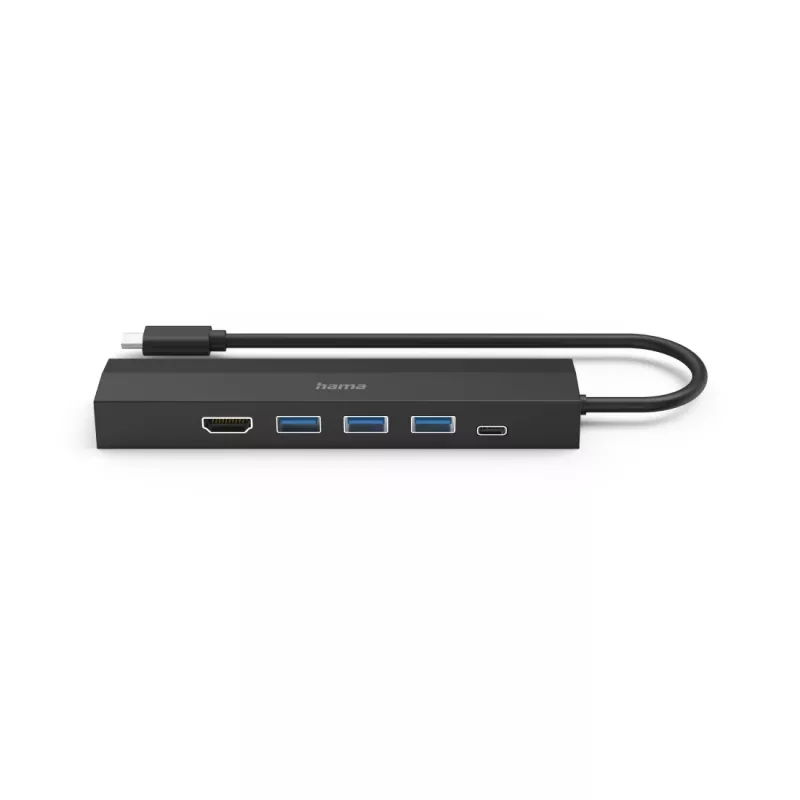 Hama 00200144 hub διασύνδεσης USB 3.2 Gen 1 (3.1 Gen 1) Type-C 5000 Mbit/s μαύρο