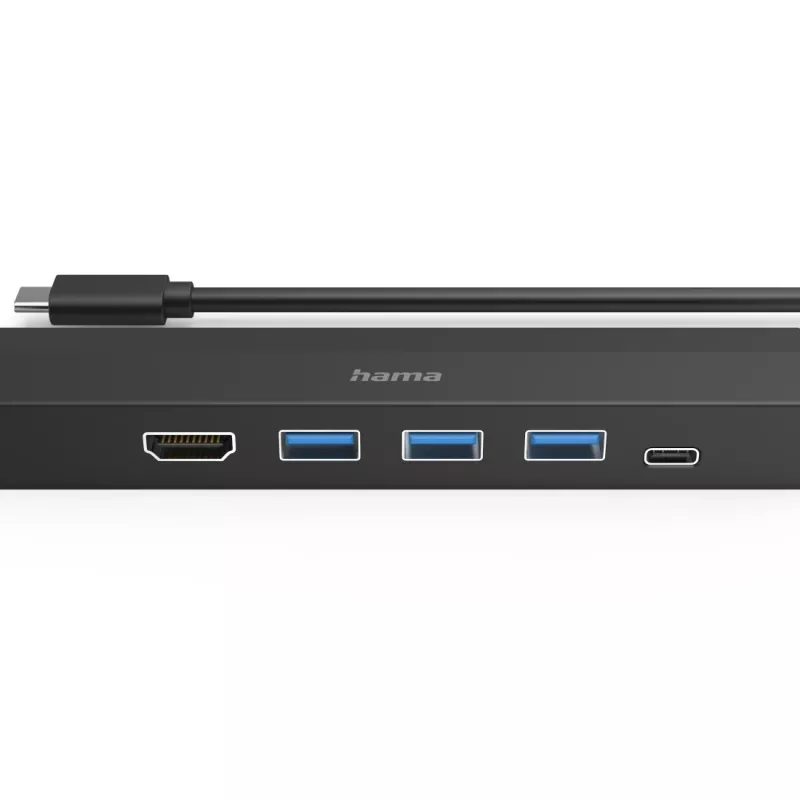 Hama 00200144 hub διασύνδεσης USB 3.2 Gen 1 (3.1 Gen 1) Type-C 5000 Mbit/s μαύρο