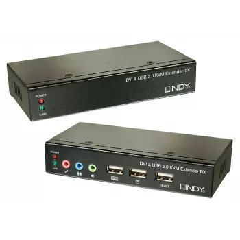 Lindy 39377 Cat.5 KVM Extender Classic, DVI, USB, έως 50 m