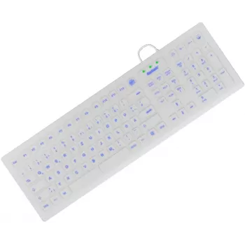 KeySonic KSK-8031INEL-Wh (DE) Πληκτρολόγιο Βιομηχανικό USB QWERTZ Γερμανικό Λευκό