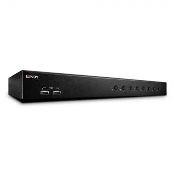 Lindy 8 Port DVI-I Single Link, USB 2.0 και Audio KVM Switch Pro