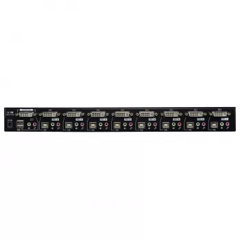 Lindy 8 Port DVI-I Single Link, USB 2.0 και Audio KVM Switch Pro