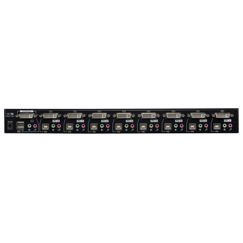 Lindy 8 Port DVI-I Single Link, USB 2.0 και Audio KVM Switch Pro