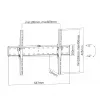 Equip 650332 βάση τοίχου TV με κλίση 37 ίντσες-75 ίντσες