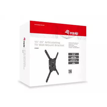 Equip 650405 βάση τοίχου TV με περιστροφή, 23-55 ίντσες, 30 kg, μαύρο