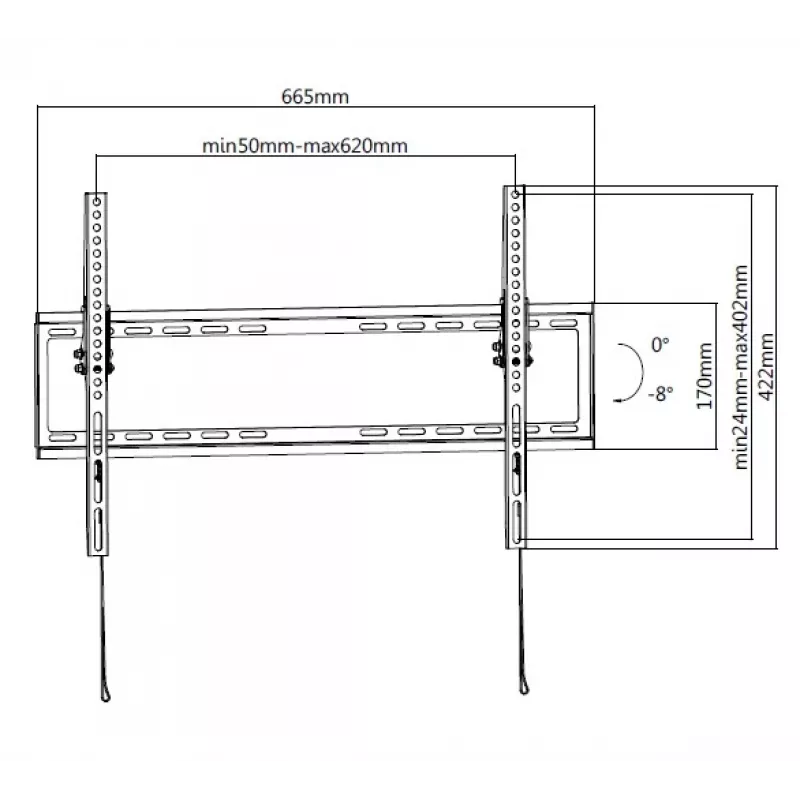 Equip 650334 βάση τοίχου TV Low-Profile 37 ίντσες-75 ίντσες