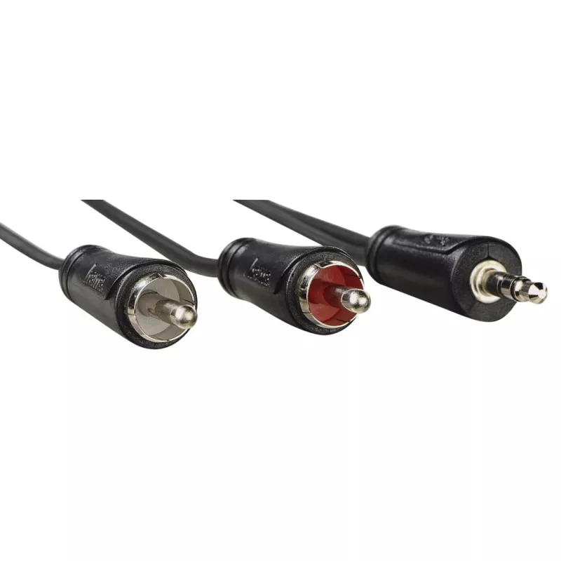 Hama 00205109 καλώδιο ήχου 0,75 m 3,5 mm 2 x Cinch μαύρο
