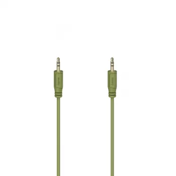 Hama Flexi-λεπτό καλώδιο ήχου 0,75 m 3,5 mm πράσινο βύσμα αρσενικό σε βύσμα αρσενικό
