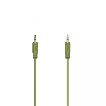 Hama Flexi-λεπτό καλώδιο ήχου 0,75 m 3,5 mm πράσινο βύσμα αρσενικό σε βύσμα αρσενικό