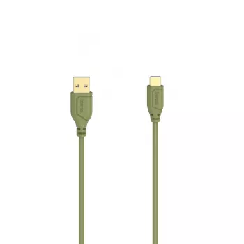 Hama Flexi-λεπτό καλώδιο USB USB 2.0 0,75 m USB C USB A πράσινο