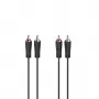 Hama 00205257 Καλώδιο ήχου 1,5 m 2 x RCA μαύρο