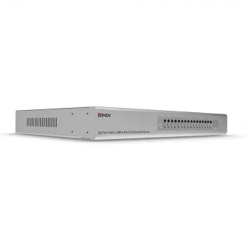Lindy 16 Θυρών VGA και USB Combo KVM Switch, Τοποθέτηση σε rack, Ασημί