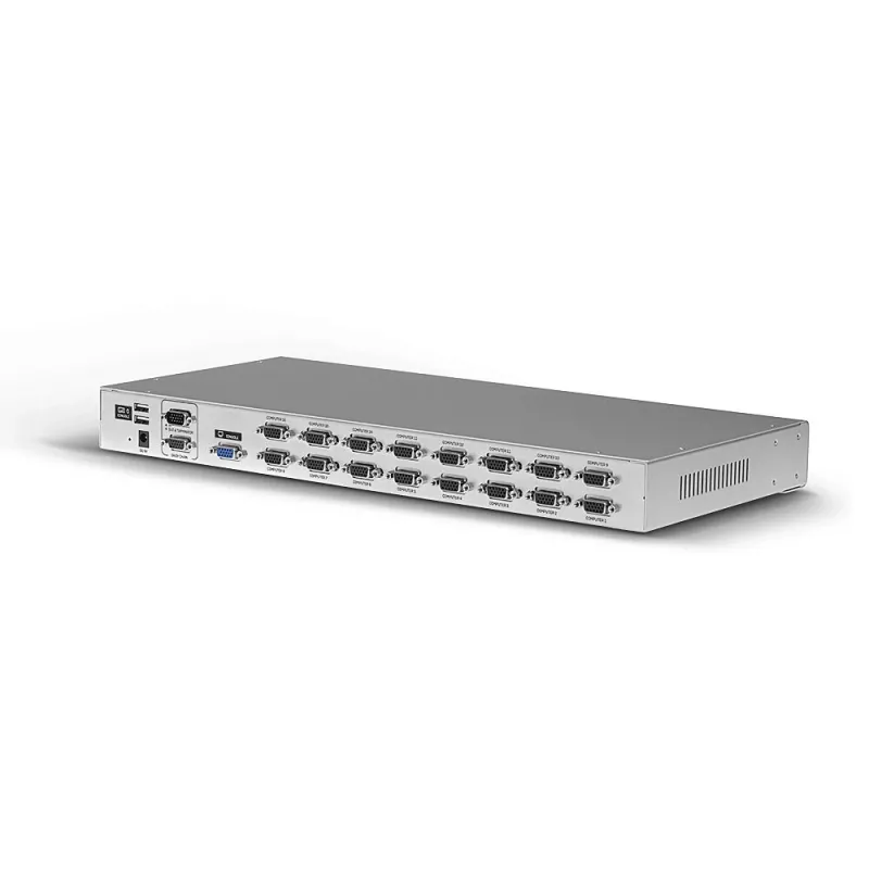 Lindy 16 Θυρών VGA και USB Combo KVM Switch, Τοποθέτηση σε rack, Ασημί