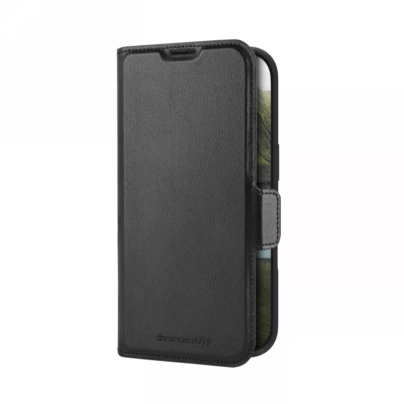dbramante1928 Oslo Pro OP61BL006342 θήκη flip για Apple iPhone 16 Pro, PU/πλαστικό, μαύρη