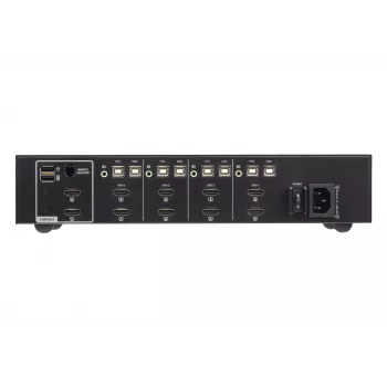 KVM-Switch ATEN 4-Port USB HDMI Dual Display Secure με CAC (4 υπολογιστές, 4K UHD 3840×2160)